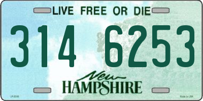 NH license plate 3146253