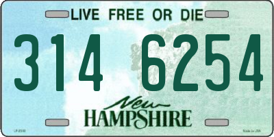 NH license plate 3146254