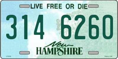NH license plate 3146260