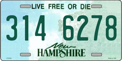 NH license plate 3146278