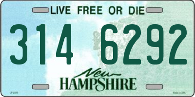 NH license plate 3146292