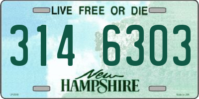 NH license plate 3146303