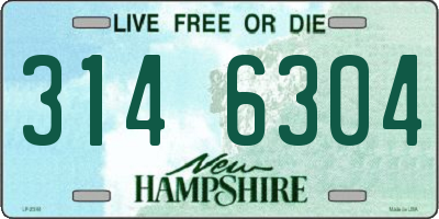 NH license plate 3146304