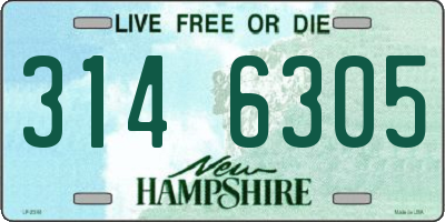 NH license plate 3146305