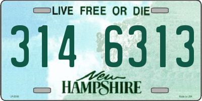 NH license plate 3146313