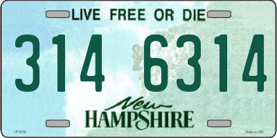 NH license plate 3146314