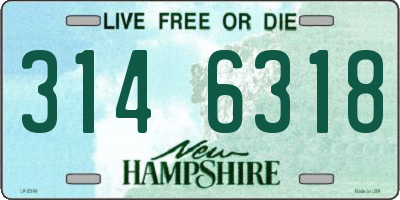 NH license plate 3146318