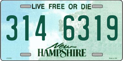 NH license plate 3146319