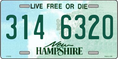 NH license plate 3146320