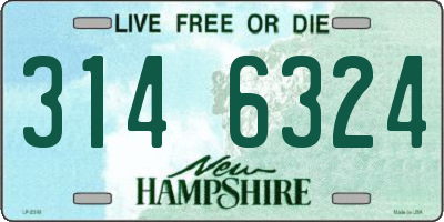 NH license plate 3146324