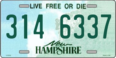 NH license plate 3146337