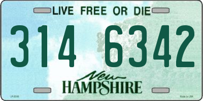 NH license plate 3146342