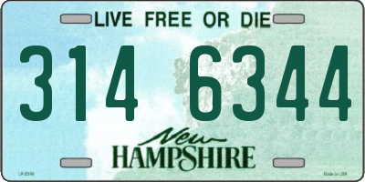 NH license plate 3146344