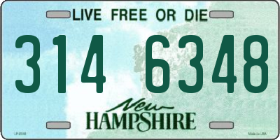 NH license plate 3146348