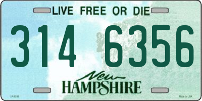 NH license plate 3146356