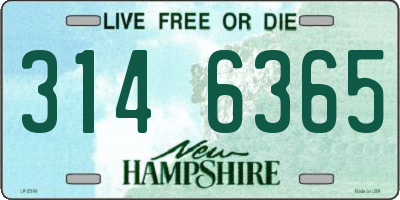 NH license plate 3146365
