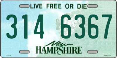 NH license plate 3146367