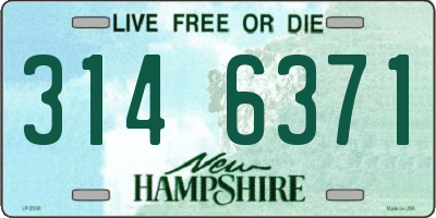 NH license plate 3146371