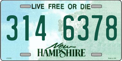 NH license plate 3146378