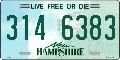 NH license plate 3146383
