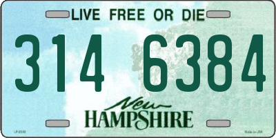 NH license plate 3146384