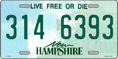 NH license plate 3146393