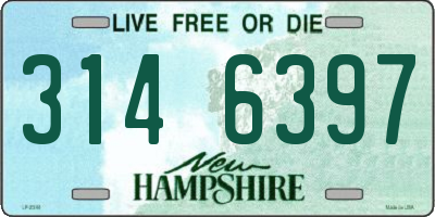 NH license plate 3146397