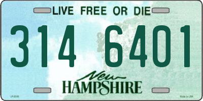 NH license plate 3146401