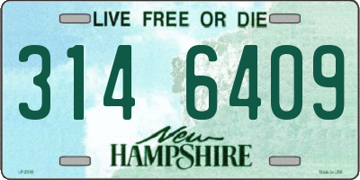 NH license plate 3146409