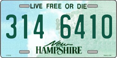 NH license plate 3146410