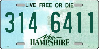 NH license plate 3146411