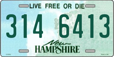 NH license plate 3146413