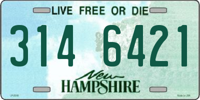 NH license plate 3146421