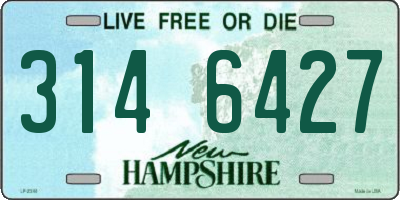 NH license plate 3146427
