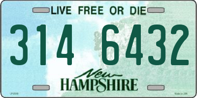 NH license plate 3146432