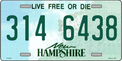 NH license plate 3146438