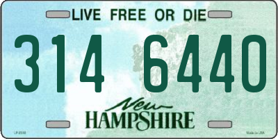 NH license plate 3146440