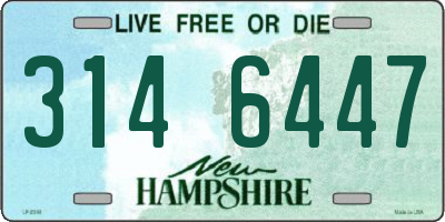 NH license plate 3146447