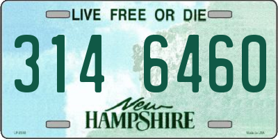 NH license plate 3146460