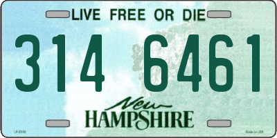 NH license plate 3146461