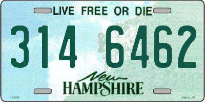 NH license plate 3146462