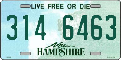 NH license plate 3146463