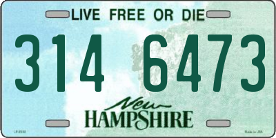 NH license plate 3146473