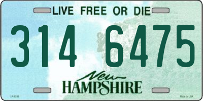 NH license plate 3146475