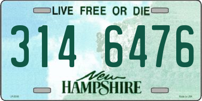 NH license plate 3146476