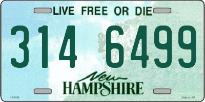 NH license plate 3146499