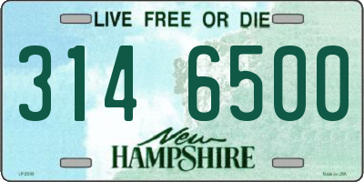 NH license plate 3146500