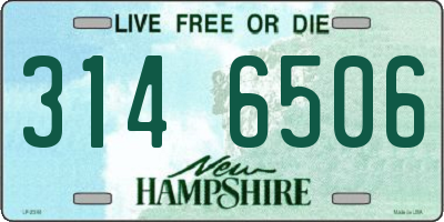 NH license plate 3146506