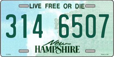 NH license plate 3146507
