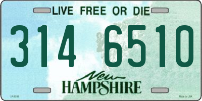 NH license plate 3146510